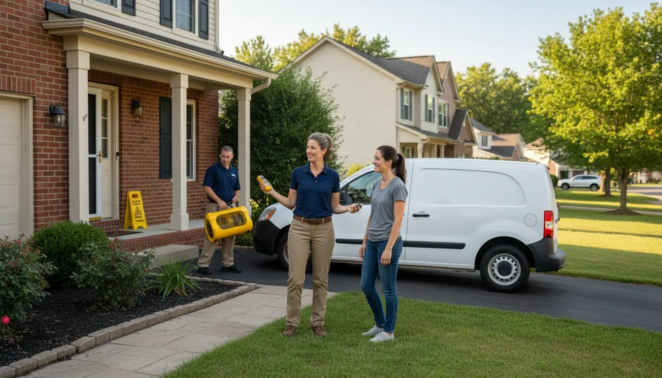 Water restoration image for Dehumidification And Cleanup Services in Martins Ferry, OH